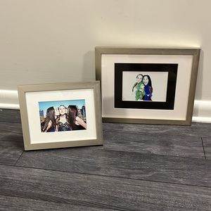 Silver Metal Picture Frames 12.25” x 15”.25” x 1”